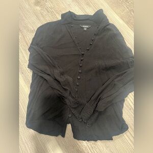 Black Button-Up Shirt